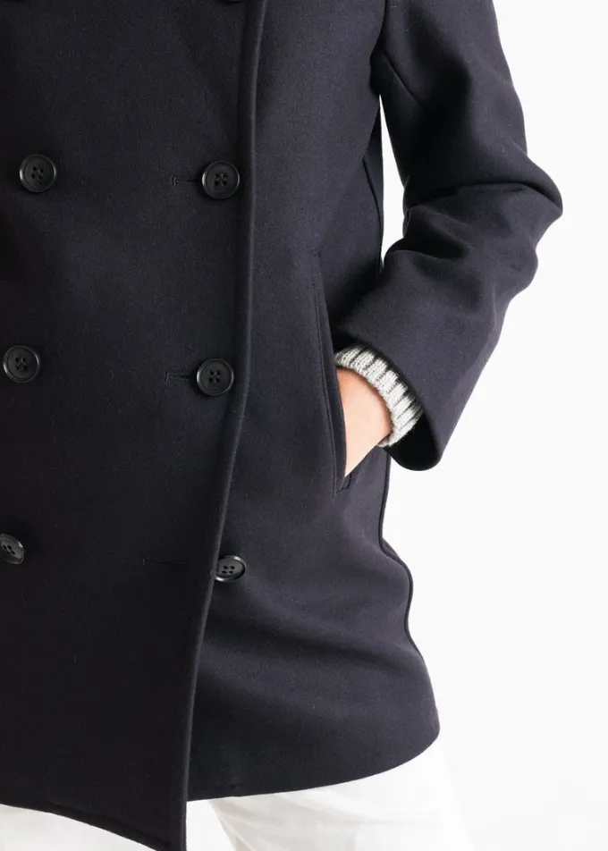 Peacoats*Gloverall Ellen Peacoat Navy