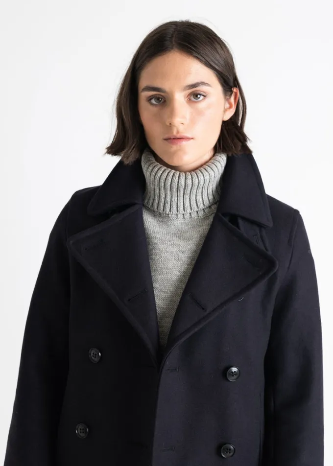 Peacoats*Gloverall Ellen Peacoat Navy