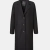 Overcoats*Gloverall Women's Chesterfield Refined Overcoat Black